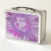 Lunch Box Rose violet passion Fleur Art Abstrait Fractal (Dos)