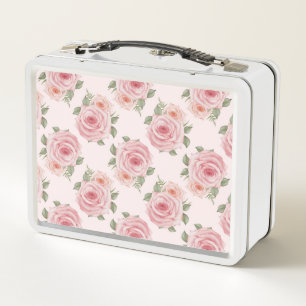 Lunch Box Roseraie rose vintage cottage motif floral
