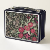 Lunch Box Roses d'aquarelle sur un arrière - plan noir, aqua (Dos)