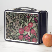 Lunch Box Roses d'aquarelle sur un arrière - plan noir, aqua (En situation)