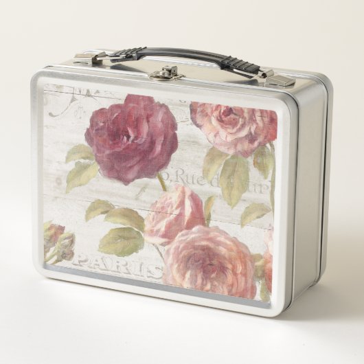 Lunch Box Roses de Français de rose en pastel (Devant)