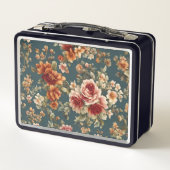 Lunch Box Roses romantiques et belles fleurs (Dos)