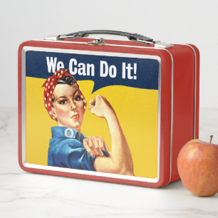 Lunch Box Rosie le Riveter   Boîte à lunch métallique