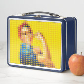 Lunch Box Rosie le Riveter "Nous pouvons le faire" pixeldot (En situation)