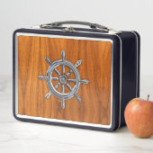 Lunch Box Roue Chrome sur les styles de placage de teck (En situation)