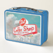 Lunch Box Route américaine | Coffee Shop Sign (Dos)