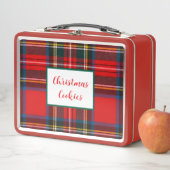 Lunch Box Royal Stewart Plaid Christmas Cookies (En situation)