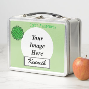 Lunch Box Ruban aux fleurs vertes par Kenneth Yoncich