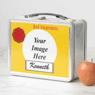 Lunch Box Ruban de fleurs rouges par Kenneth Yoncich