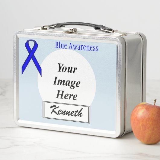 Lunch Box Ruban standard bleu par Kenneth Yoncich (En situation)