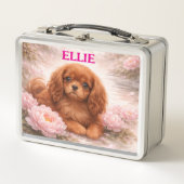 Lunch Box Ruby cavalier spaniel, Floraison printanière (Devant)