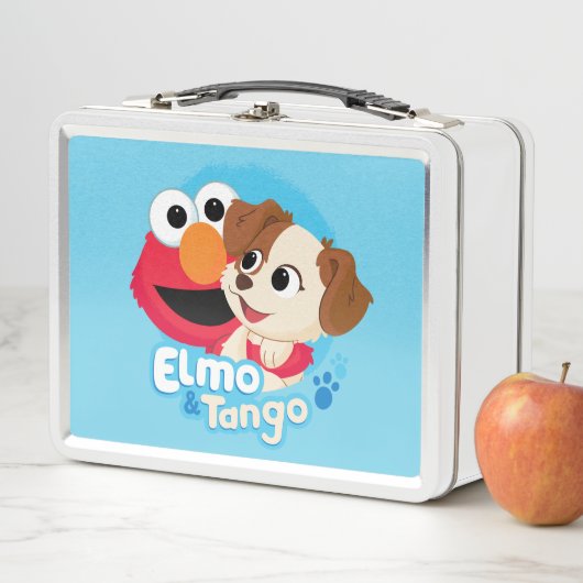 Lunch Box Rue Sésame | Badge Elmo & Tango (En situation)