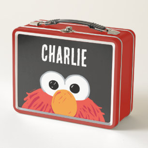 Lunch Box Rue Sésame Grand Visage Personnalisé d'Elmo