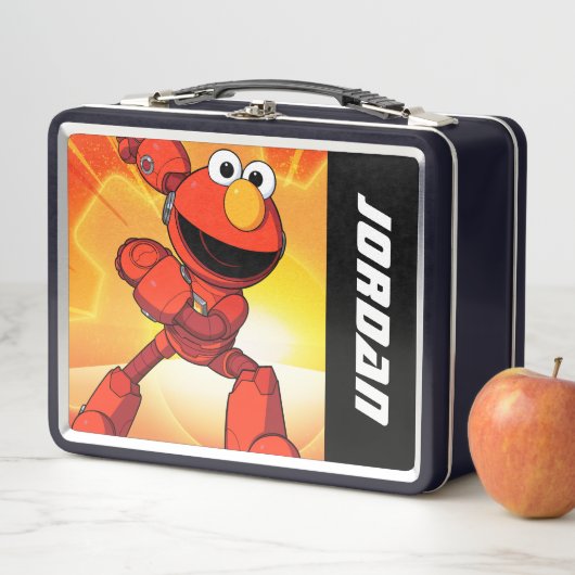 Lunch Box Rue Sésame | Mécaniciens Elmo | Ajouter un nom (En situation)
