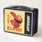Lunch Box Rue Sésame | Mécaniciens Elmo | Ajouter un nom (Devant)