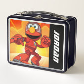Lunch Box Rue Sésame | Mécaniciens Elmo | Ajouter un nom (Devant)