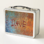 Lunch Box Rusty, Verdigris, Grunge Steampunk Personnalisé (Dos)