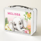 Lunch Box Safari Elephant Jungle Personnalisé (Dos)