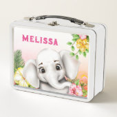 Lunch Box Safari Elephant Jungle Personnalisé (Devant)