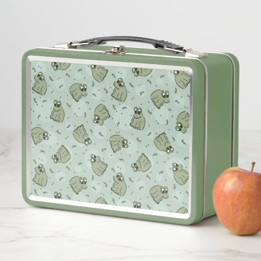 Lunch Box Sage Bubble Frogs - mignons enfants motif de greno (En situation)