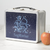 Lunch Box Sagittarius Constellation & Zodiac Signe avec étoi (En situation)