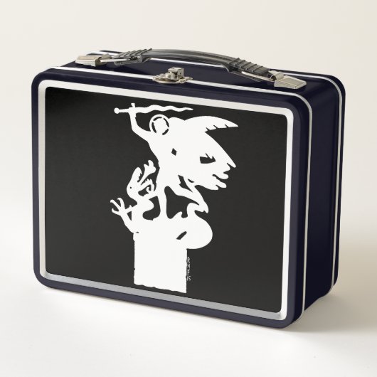 Lunch Box Saint Michael et Dragon (en blanc) (Devant)