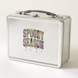 Lunch Box Saison effrayante typographie Halloween vintage De