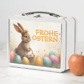 Lunch Box Salutations printanières du lapin de Pâques (En situation)