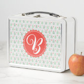 Lunch Box Sapin de Noël rouge et vert (En situation)