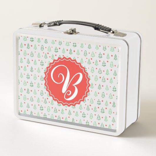 Lunch Box Sapin de Noël rouge et vert (Devant)