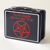 Lunch Box Satanist Bad Thing Dark Humour Chèvre Pentacle (Dos)