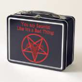 Lunch Box Satanist Bad Thing Dark Humour Chèvre Pentacle (Devant)