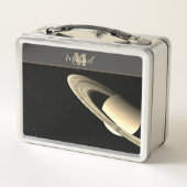 Lunch Box Saturne astronomie univers noir (Dos)
