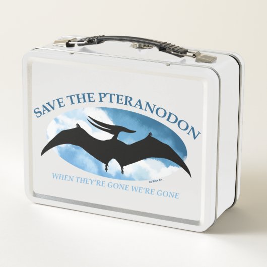 Lunch Box SAUVER LE PTERANODON par Jeff Willis Art (Dos)