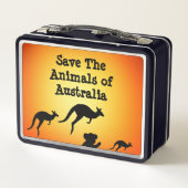 Lunch Box Sauvez les animaux d'Australie (Dos)