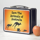 Lunch Box Sauvez les animaux d'Australie (En situation)