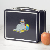 Lunch Box Sceau à Sunbathing avec Water polo (En situation)