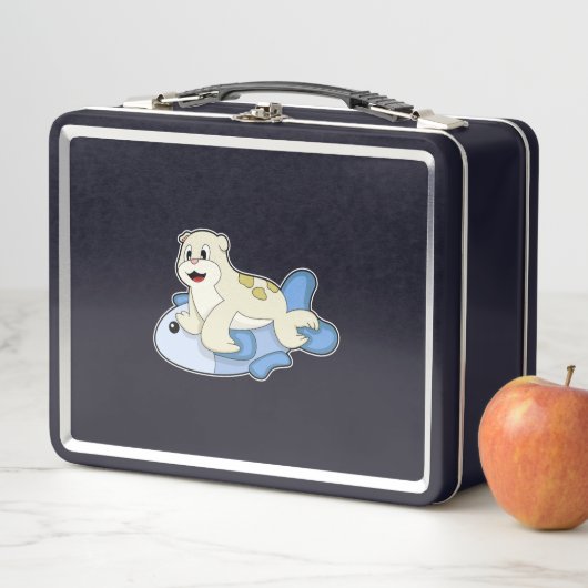 Lunch Box Sceau avec poisson (En situation)