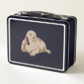 Lunch Box Sceau comme coiffeur avec peigne (Dos)