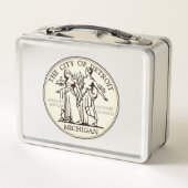 Lunch Box Sceau de la ville de Detroit (Dos)