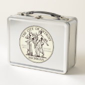 Lunch Box Sceau de la ville de Detroit (Devant)