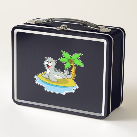 Lunch Box Sceau sur l'île (Devant)