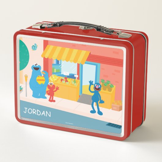 Lunch Box Scène de rue du Sesame Street | (Dos)