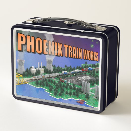 Lunch Box Scène de train et de centrale nucléaire PTW Atomic (Dos)