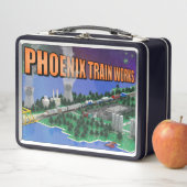 Lunch Box Scène de train et de centrale nucléaire PTW Atomic (En situation)