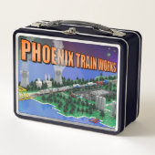Lunch Box Scène de train et de centrale nucléaire PTW Atomic (Devant)