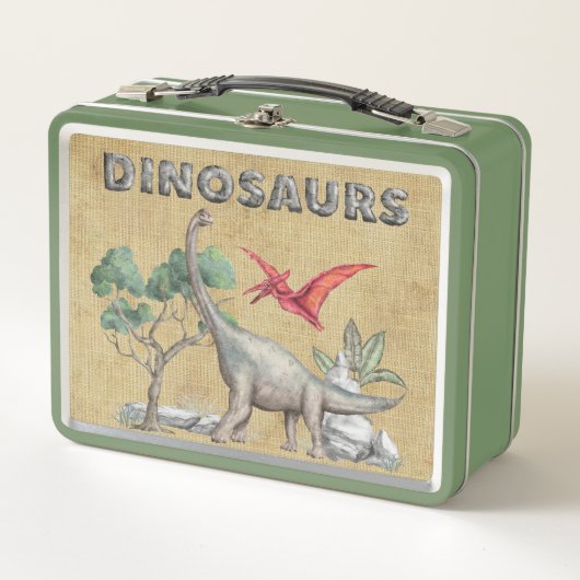 Lunch Box Scènes de dinosaures de la jungle pour enfants (Devant)