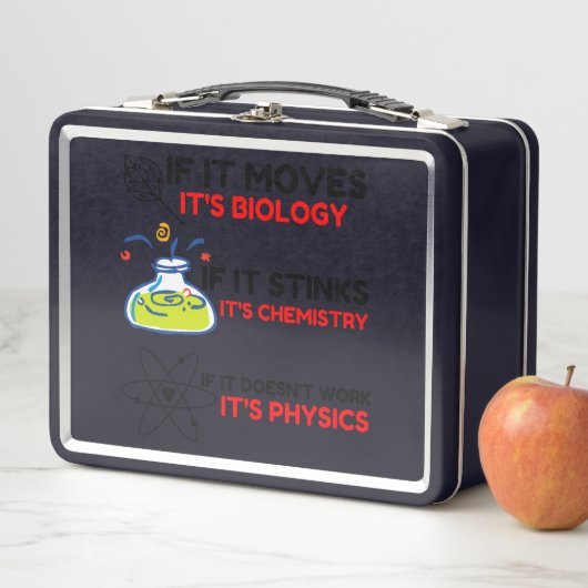 LUNCH BOX SCIENCE BIOLOGY CHIMIISTRY PHYSICS (En situation)
