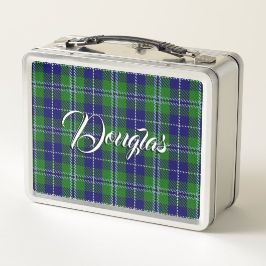 Lunch Box Scottish Eats ! Clan Douglas Tartan Plaid (Dos)
