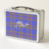 Lunch Box Scottish Eats ! Clan Elliot Tartan Plaid (Dos)